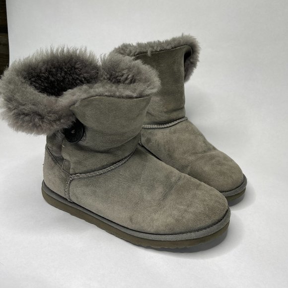 UGG Shoes - Ugg Bailey Button Gray Boots